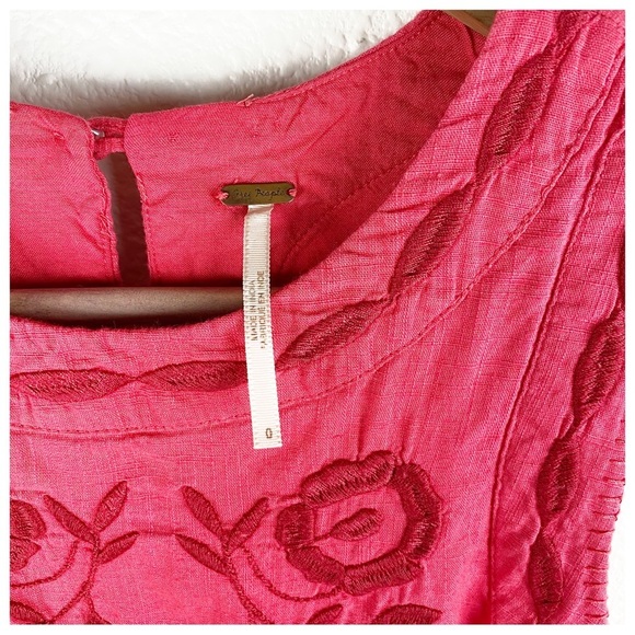 Free People Delightful Birds of Feather Dress in Paradise Coral Size‎ 0 - Picture 11 of 14